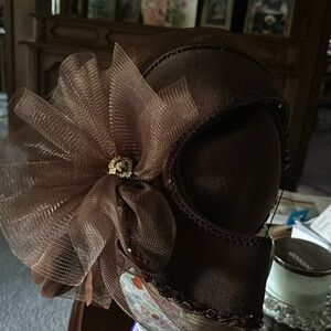 Deborah Fashions Brown vintage 80s hat